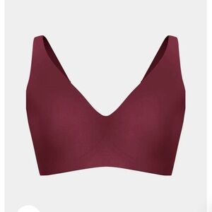Knix Revolution v-neck bra dark cherry